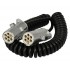 Elektros spiralinis kabelis su kištukais 24V / 7 kont. ‘‘S‘‘ tipo